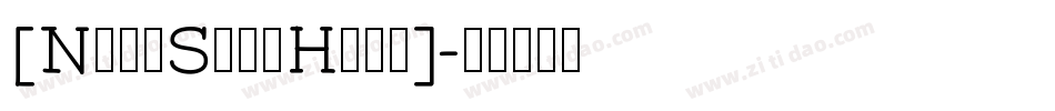 [NotoSansHans]字体转换